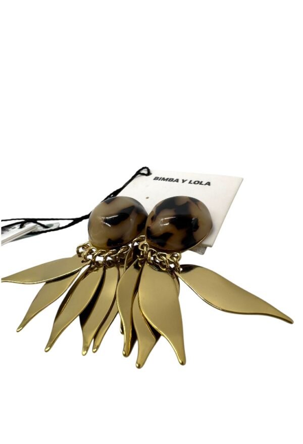 BIMBA Y LOLA - TORTOISESHELL EARRINGS - Image 4
